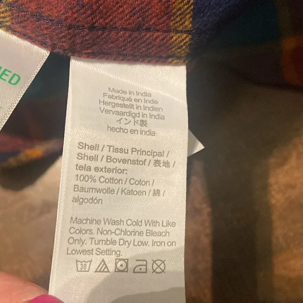 J. Crew Flannel Button Up Shirt Medium